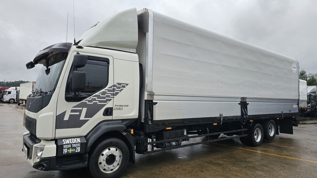 18년 볼보 4.5톤 FL 280 오토 후축 윙바디 8m70 중고트럭 윙바디