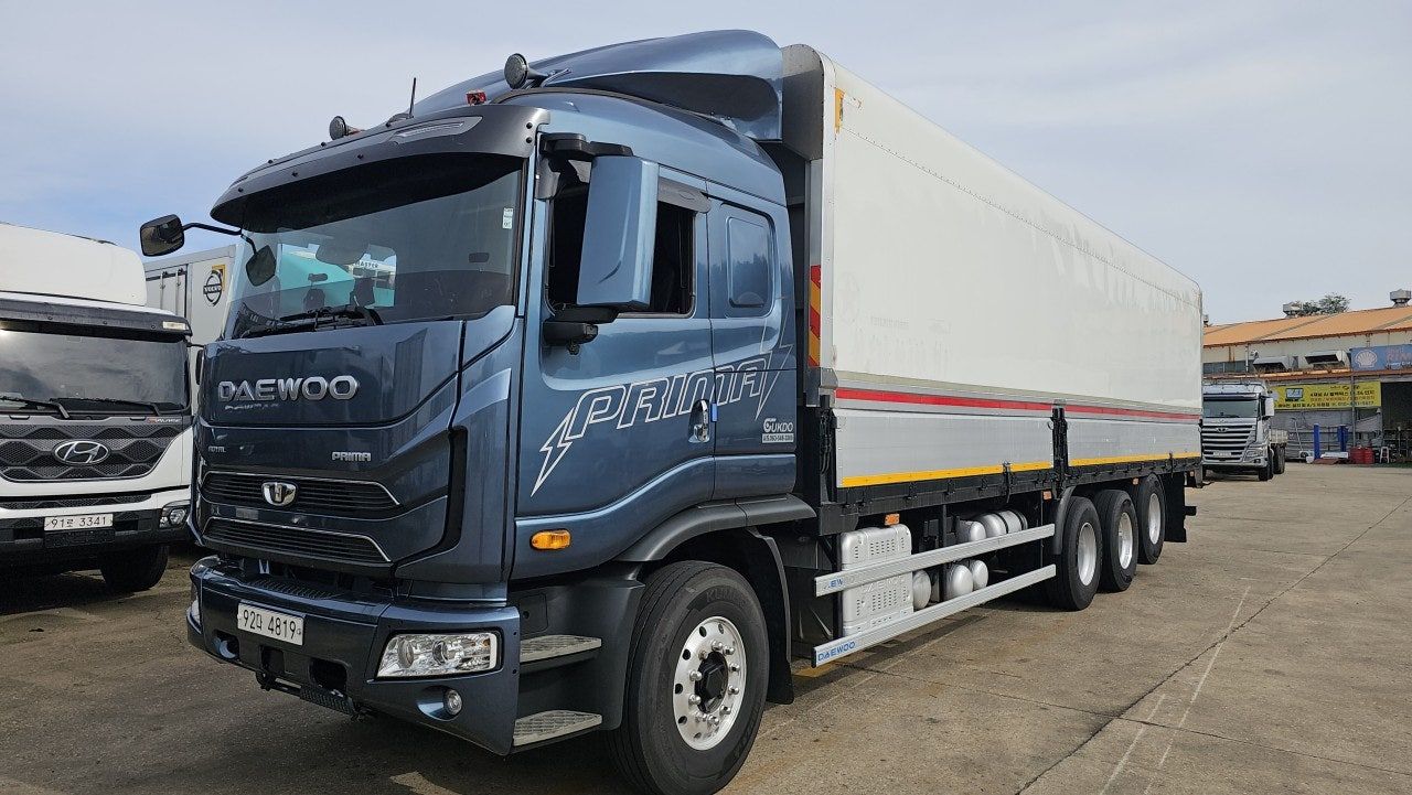 22년 대우 20톤 프리마 480 오토 후축 윙바디 10m20 중고트럭 윙바디