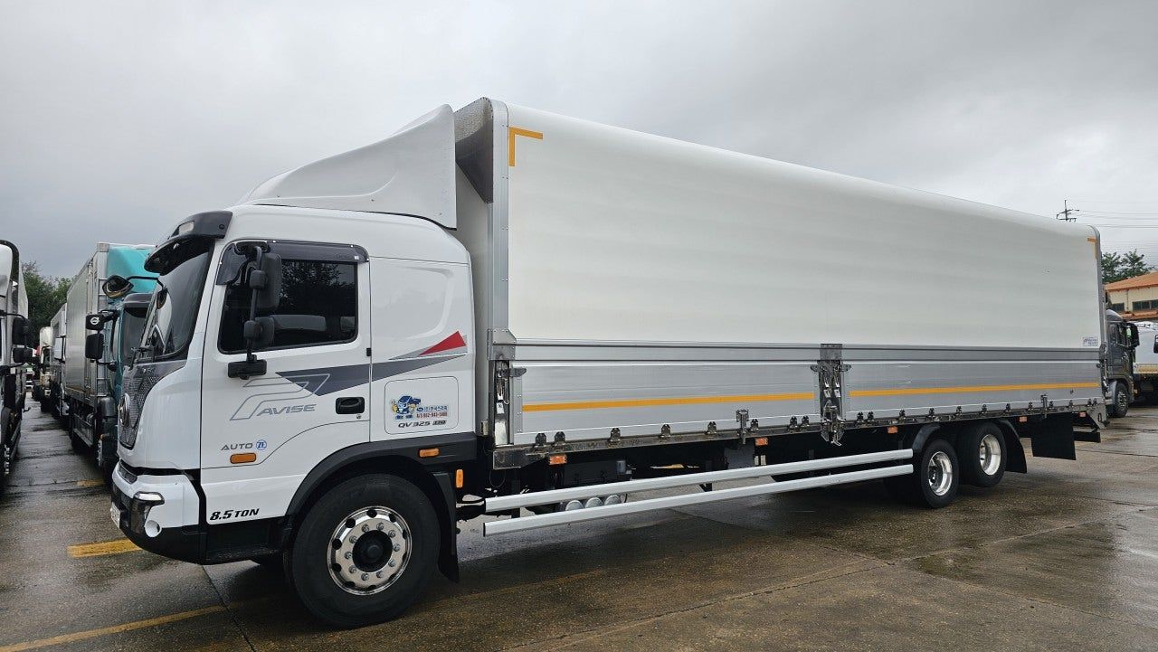 23년 현대 8.5톤 파비스 325 오토 고하중 후축 윙바디 10m20 중고트럭 윙바디
