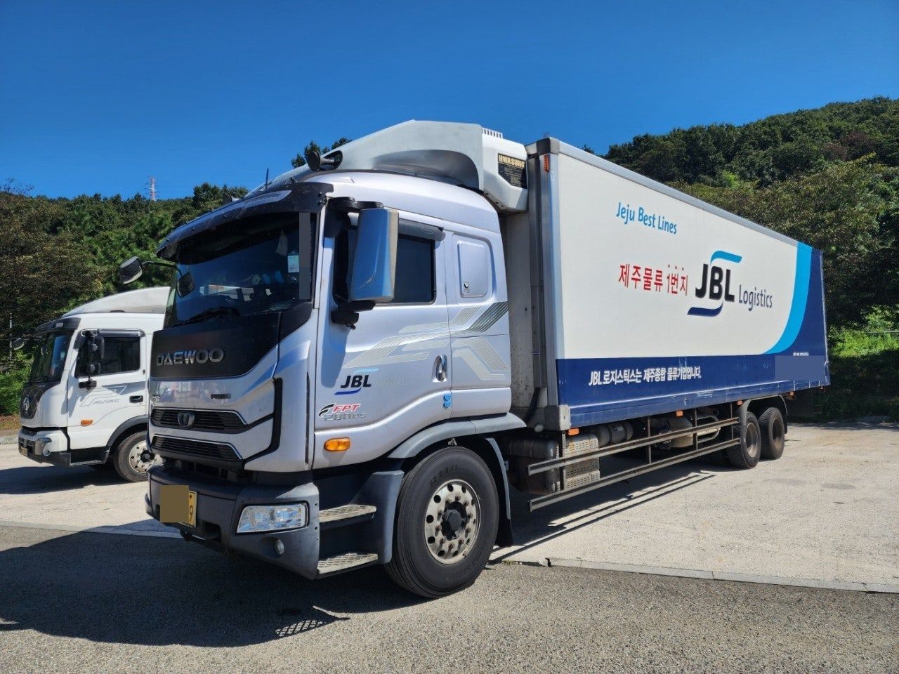 18년 대우 6.5톤 프리마 280 수동 고하중 후축 써브 냉동탑차... 중고트럭 냉동탑차