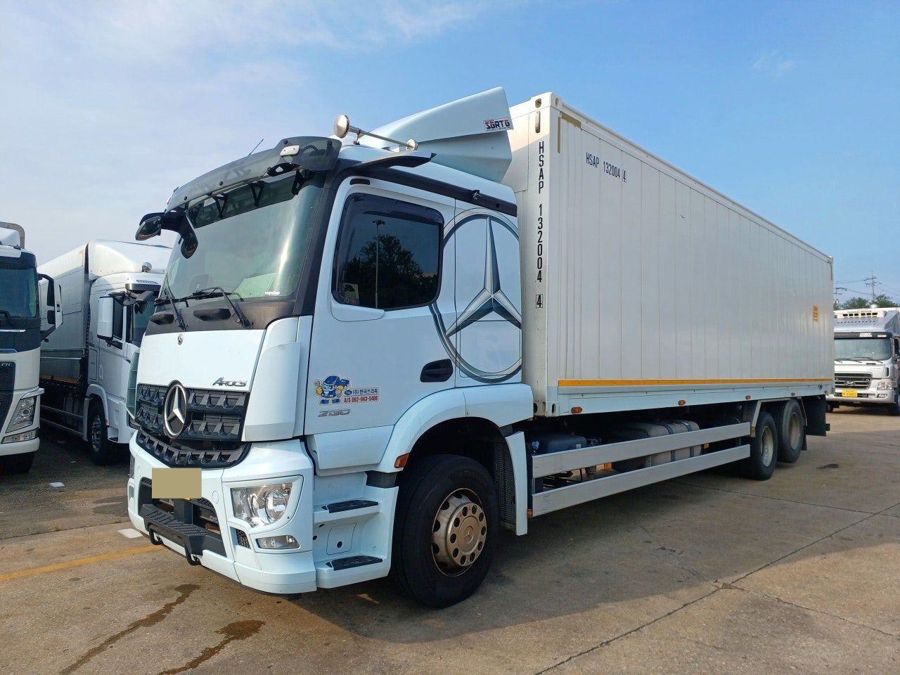 21년 벤츠 10.5톤 아록스 299 오토 미러캠 후축 컨테이너 써... 중고트럭 냉동탑차